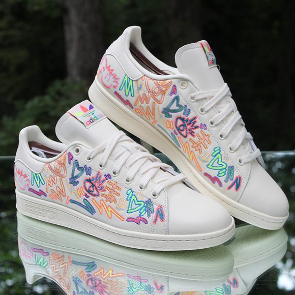 Adidas Stan Smith Pride Men’s Size 10 - Picture 4 of 12